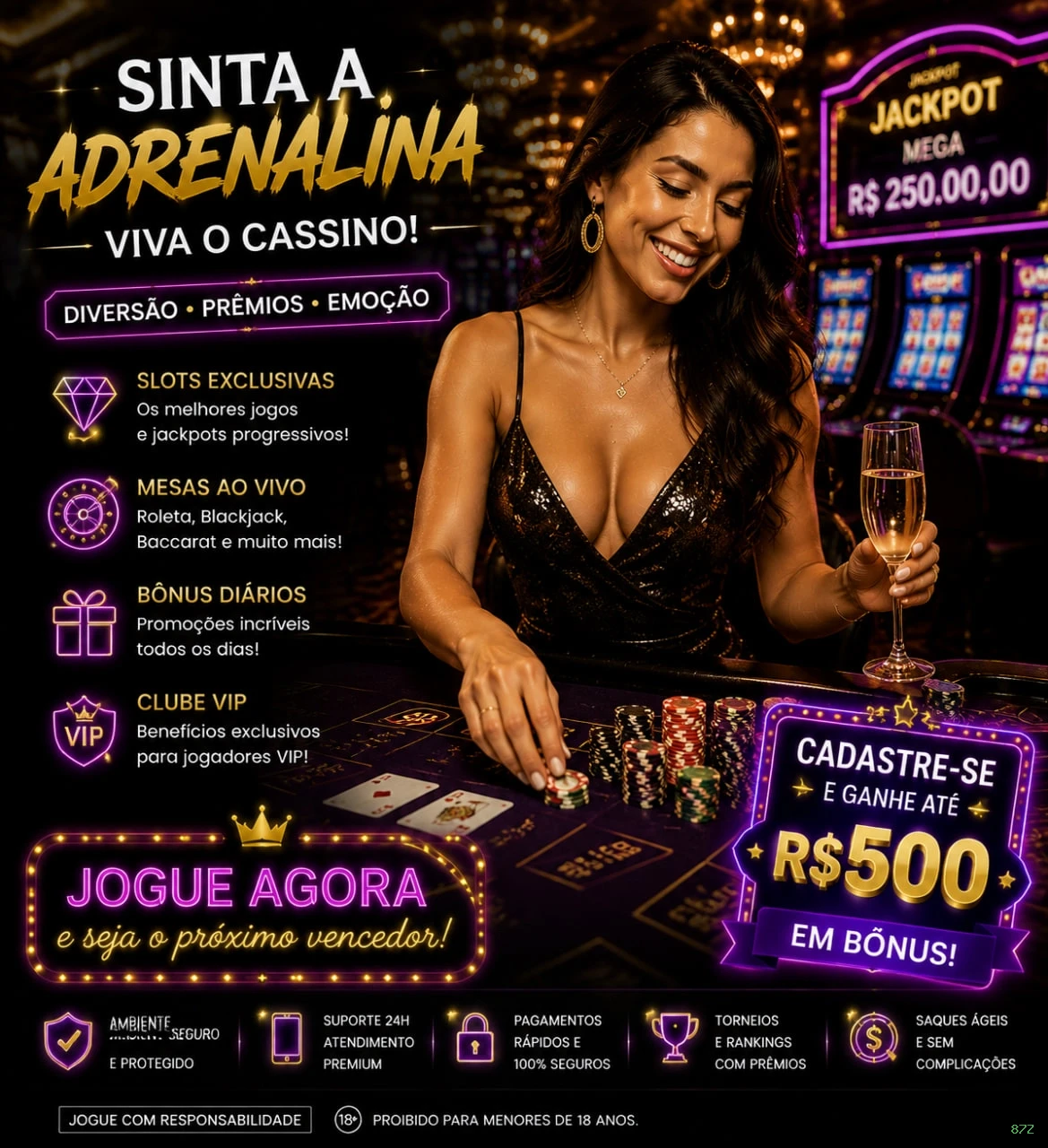 Imagem promocional dos ganhos da 87Z